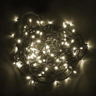 Гирлянда 230V 600 LED 60м, 2700K, с эффектом стробов, IP 44, шнур 3м, CL08, цена за 1 шт – фото 6