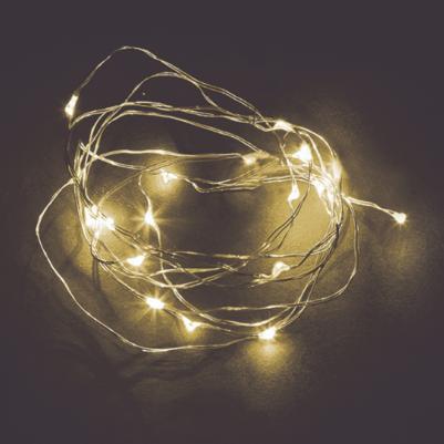 Гирлянда линейная Роса, 20 LED 2м, мульти, батарейки 2*АА, IP 20, шнур 0,5м,CL570, цена за 1 шт – фото 7