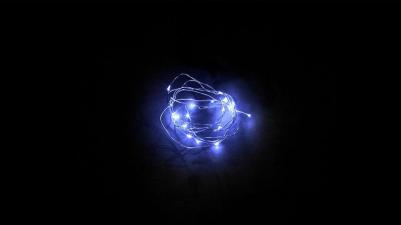 Гирлянда линейная Роса, 20 LED 2м, синий, батарейки 2*АА, IP 20, шнур 0,5м,CL570, цена за 1 шт – фото 6