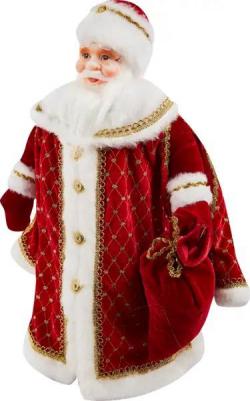 Игрушка Дед Мороз под елку Царский, 50 см в упаковке ДМ-2101 Красный – фото 4