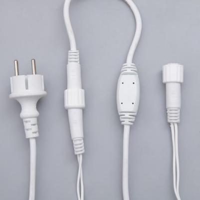 Гирлянда"Бахрома" 3 х 0.6 м, Ip44, Умс, белая нить, 160 Led, свечение фиолетовое, 220 В Ligh – фото 2