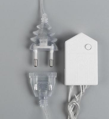 Гирлянда "Занавес" 1.5x1 м, IP20, прозр. нить, 180 LED, свечение белое, 8 режимов, 220 В – фото 6