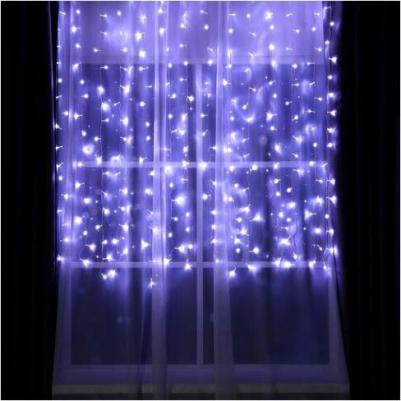 Гирлянда "Занавес" 2x1.5 м, IP20, прозр. нить, 360 LED, свечение зелёное, 8 режимов, 220 В – фото 1