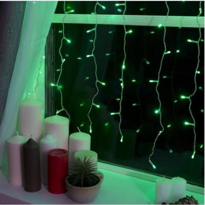 Гирлянда "Занавес" 2x1.5 м, IP20, прозр. нить, 360 LED, свечение зелёное, 8 режимов, 220 В – фото 2