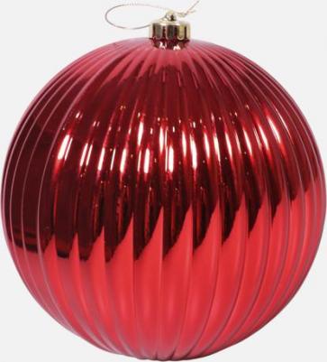 ёлочные шары Ёлочный шар новогодний полистирол красный (диаметр 20 см) – фото 1