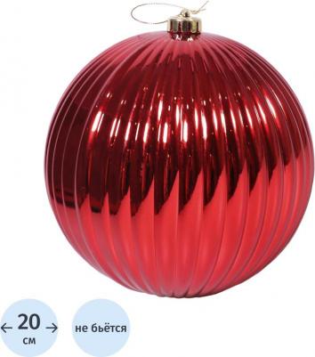 ёлочные шары Ёлочный шар новогодний полистирол красный (диаметр 20 см)