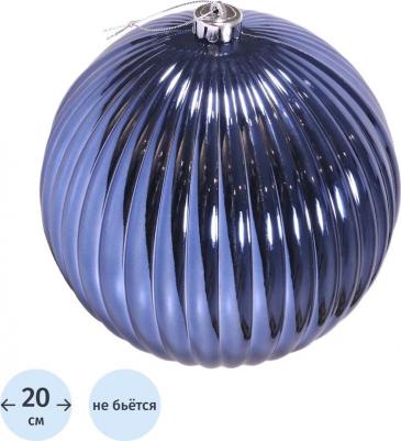 ёлочные шары Ёлочный шар новогодний полистирол синий (диаметр 20 см)
