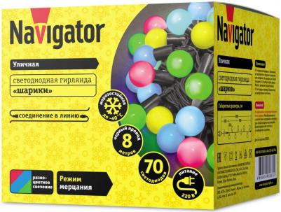 Гирлянда 61 837 NGF-B02-70RGB-10-8m-230-BL-IP44, цена за 1 шт – фото 1