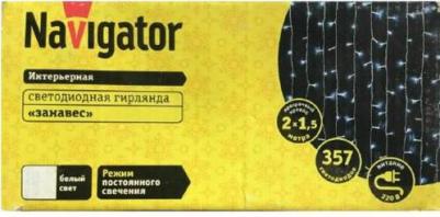 Гирлянда 61 865 NGF-C01-357CW-8-2x1.5m-230-TR-IP20, цена за 1 шт – фото 2