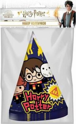 Набор бумажных колпаков Harry Potter, 6 шт – фото 1