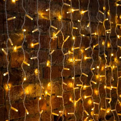 электрогирлянда Гирлянда светодиодная Дождь теплый белый свет 600 светодиодов – фото 5