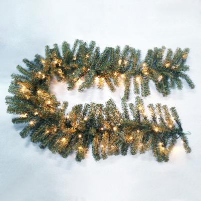 Еловый шлейф искусственный 2,7 м Теплое белое свечение 80 LED, цена за 1 шт – фото 4