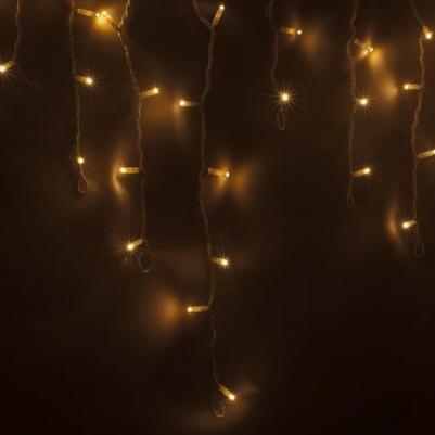 Гирлянда АЙСИКЛ бахрома, 4,8х0,6 м, белый ПВХ, 152LED тепло-белые – фото 13