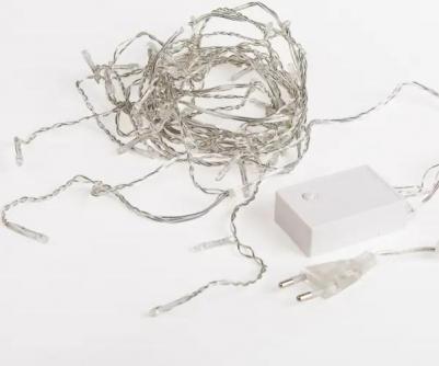 Гирлянда Айсикл светодиодный, 1,8 х 0,5 м, прозрачный провод, 230 В, диоды синие, цена за 1 шт – фото 1