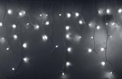 Гирлянда Айсикл светодиодный, 4,8 х 0,6 м, белый провод, 230 В, диоды белые, 152 LED, цена за 1 шт – фото 14