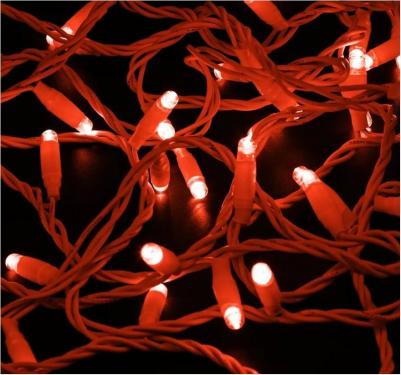 Гирлянда Нить 10м, постоянное свечение, белый ПВХ, 230В, цвет Красный, цена за 1 шт – фото 2