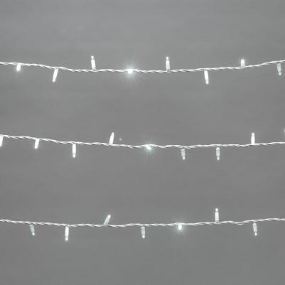 Гирлянда Нить 20м, постоянное свечение, белый каучук, 230В, цвет Белый, цена за 1 шт – фото 2