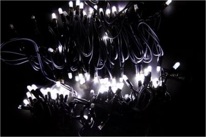 Гирлянда Нить 20м, с эффектом мерцания, черный каучук, 230В, цвет Белый, цена за 1 шт – фото 4