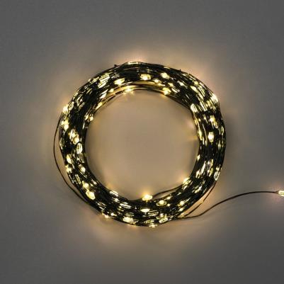 Гирлянда Роса с контроллером 50м, 500LED, IP20, 230В, зеленый провод, теплое белое свечение, цена за 1 шт – фото 12