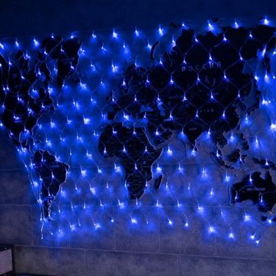 Гирлянда Сеть 1,8х1,5м, прозрачный ПВХ, 180 LED Мультиколор, цена за 1 шт – фото 18