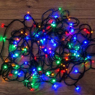 Гирлянда светодиодная универсальная 120 LED МУЛЬТИКОЛОР 12 метров с контроллером, цена за 1 шт