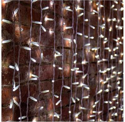 Гирлянда Светодиодный Дождь 2х9м, постоянное свечение, прозрачный провод, 230 В, диоды БЕЛЫЕ, цена за 1 шт