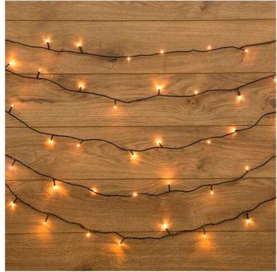 Гирлянда Твинкл Лайт 6 м, прозрачный ПВХ, 40 LED, цвет Белый, цена за 1 шт – фото 3