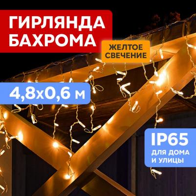 Световая бахрома 885289 255-161 4,8х0,6 м белый теплый – фото 2