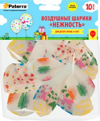 Воздушные шарики "Нежность", 30 см, прозрачные, 10 штук – фото 2