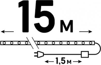 Дюралайт ULD-D50 15M/С08 IP44 YELLOW, цена за 1 шт – фото 3