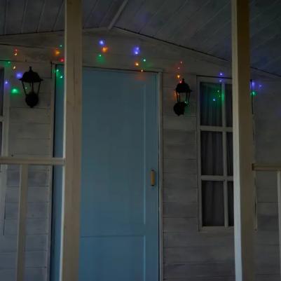 Электрогирлянда наружная Бахрома 6 м 80 ламп RGB цвет света 1 режим – фото 1