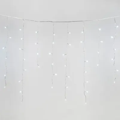 Гирлянда Бахрома 20*0,7м 480Led холодный белый свет пульт управления прозрачный провод 3м IP44 ULD-B20007 UL-00008559 – фото 3