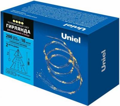 Гирлянды ULD-E0200-200/STB/3AA WARM WHITE IP44, цена за 1 шт – фото 2