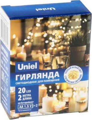 Гирлянды ULD-S0200-020/SСB/2AA WARM WHITE IP20 DEW, цена за 1 шт – фото 4