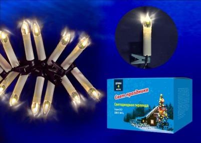 Гирлянды ULD-S0400-020/SGA WARM WHITE IP20 CANDLES, цена за 1 шт – фото 2
