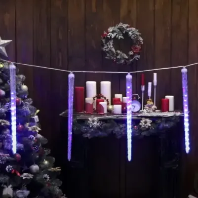 Занавес светодиодный фигурный ULD-E3005-300/DTK Сосульки, соединяемый, цена за 1 шт