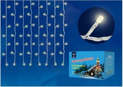 Занавес светодиодный ULD-C1515-160/DTA WHITE IP20,1,5х1,5 м, 160 led, белый, с контроллером, провод прозрачный, IP20, цена за 1 шт – фото 2