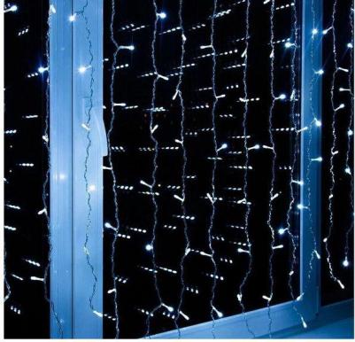 Занавес светодиодный ULD-C1515-160/DTA WHITE IP20,1,5х1,5 м, 160 led, белый, с контроллером, провод прозрачный, IP20, цена за 1 шт – фото 7