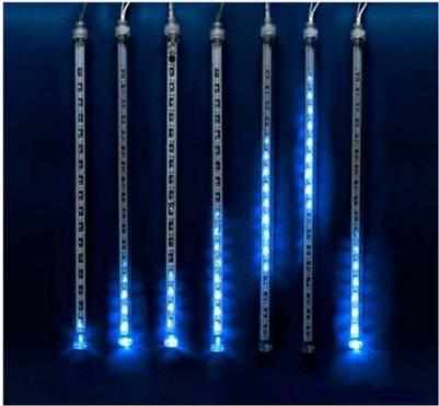 Занавес светодиодный ULD-E2405-240/DTK фигурный Падающие звезды, соединяемый, цена за 1 шт – фото 7