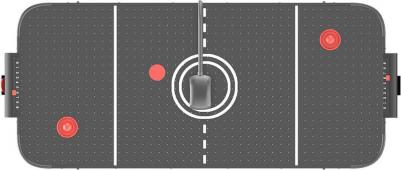 Игровой стол Аэрохоккей (142х64 cм) Black – фото 1
