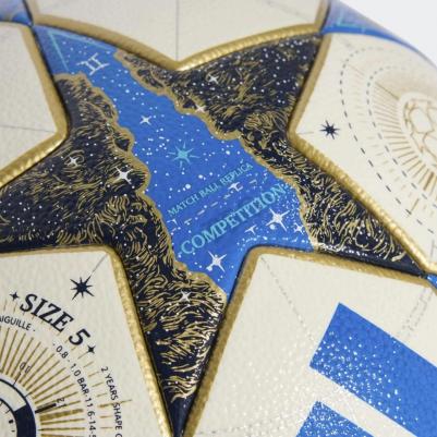 Мяч футб. UCL Competition JP1541, размер 5, 32 панели, FIFA Quality Pro, ПУ, термосш, бело-синий – фото 3