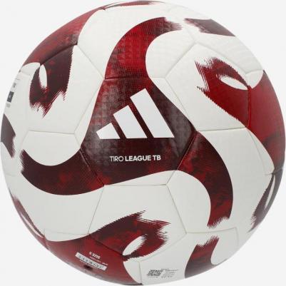 Мяч футбольный Tiro League TB HZ1294, размер 5, FIFA Basic, 32 панели, ПУ, термосшивка, бело-бордовый – фото 4