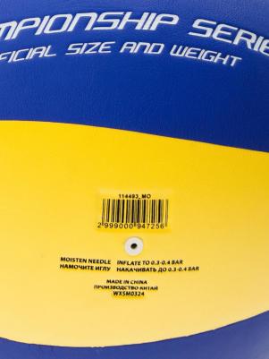 Мяч волейбольный Championship, Синий – фото 2