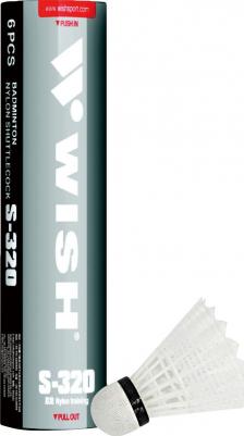 Волан для бадминтона S-320 белый 6 шт