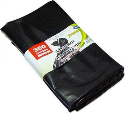 Мешки для мусора Premium Супергигант 360 л, 3 шт., 3 упак., черный – фото 1