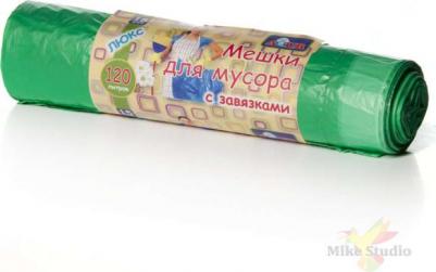 Мешки для мусора с завязками 120л (15шт.) 902040 – фото 1