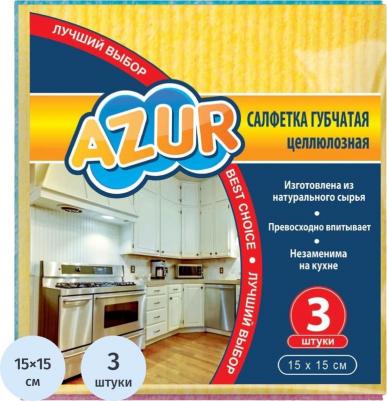 Салфетка салфетка губчатая 3 шт. (14х16) 024160