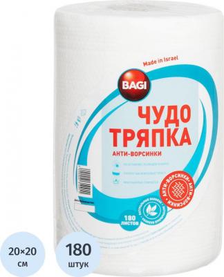 Салфетки хозяйственные в рулоне Чудо-тряпка Анти-Ворсинки вискоза 20x20 см 180 листов в рулоне – фото 5