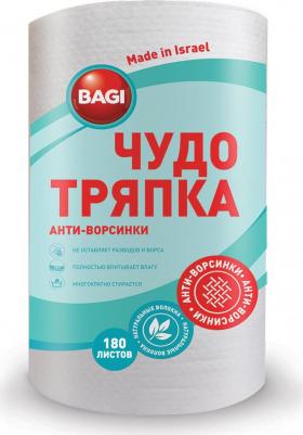 Салфетки хозяйственные в рулоне Чудо-тряпка Анти-Ворсинки вискоза 20x20 см 180 листов в рулоне – фото 6