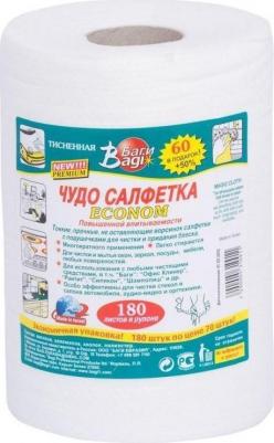 Салфетки хозяйственные в рулоне Чудо-тряпка Анти-Ворсинки вискоза 20x20 см 180 листов в рулоне – фото 8